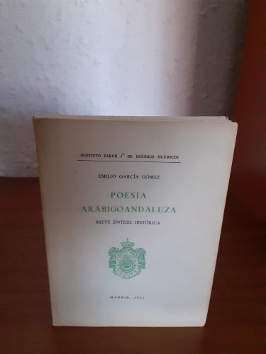 Portada del libro de Poesía arábigoandaluza. Breve síntesis histórica