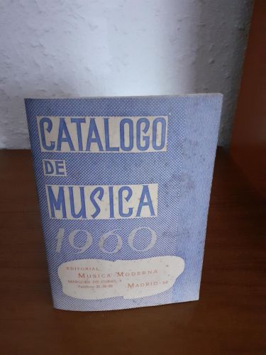 Portada del libro de Catálogo de Música 1960