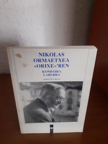 Portada del libro de Nikolas Ormaetxea Orixe'ren Kondaira Laburra