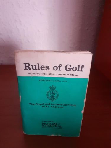 Portada del libro de Rules of Golf as approved by The Royal and Ancient Golf Club of ST. Andrews, Scortland and the United...
