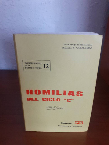 Portada del libro de HOMILIAS DEL CICLO C