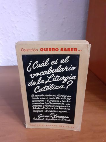 Portada del libro de ¿Cuál es el vocabulario de la liturgia católica?