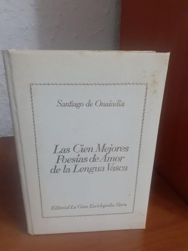Portada del libro de Cien mejores poesías de amor de la lengua vasca, las