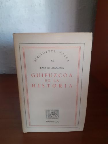 Portada del libro de Guipúzcoa en la historia