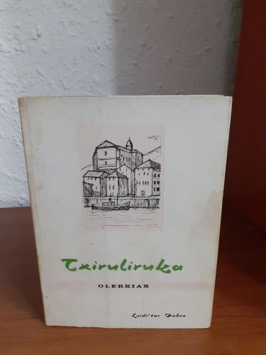 Portada del libro de Txiruliruka. Olerkiak