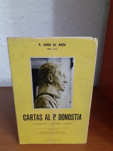 Portada del libro de Cartas al P. Donostia