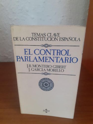 Portada del libro de El control parlamentario