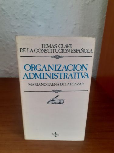 Portada del libro de Organización Administrativa