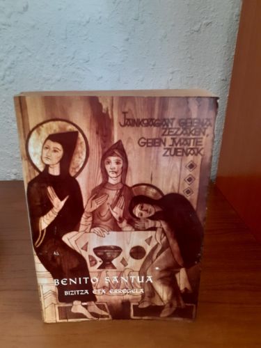 Portada del libro de Benito Santua. Bizitza eta Erregela