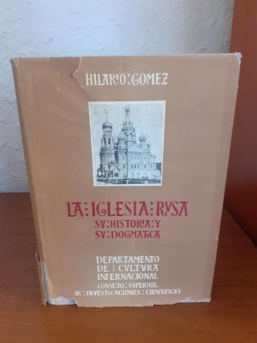 Portada del libro de La iglesia rusa, su historia y su dogmática