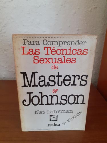 Portada del libro de Para comprender las técnicas sexuales de Masters y Johnson