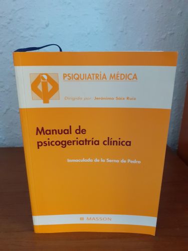 Portada del libro de Manual de psicogeriatría clínica