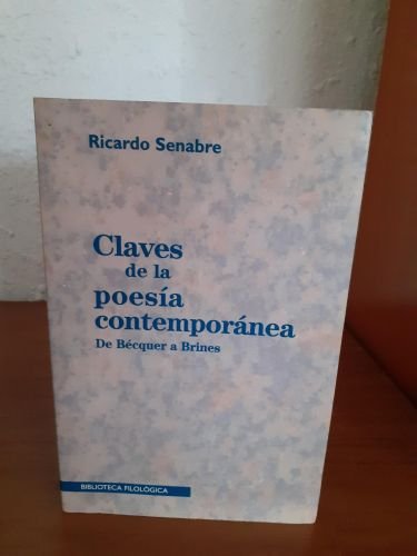 Portada del libro de Claves de la poesía contemporánea