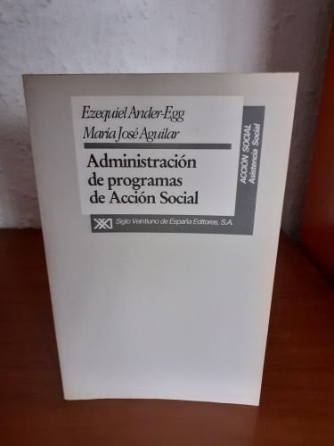 Portada del libro de Administración de programas de Acción social