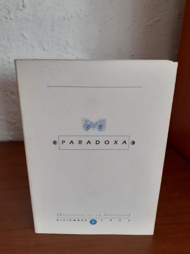 Portada del libro de Paradoxa (Filosofía en la frontera) diciembre 2 1997