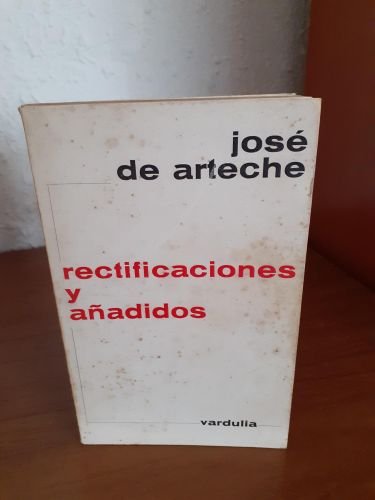 Portada del libro de Rectificaciones y añadidos
