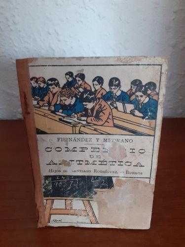 Portada del libro de Compendio de Aritmética