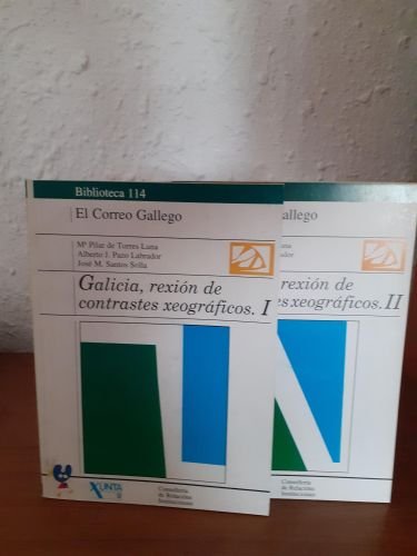 Portada del libro de Galicia, rexión de contastes xeográficos / 2 tomos