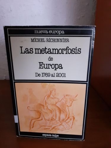 Portada del libro de Metamorfosis de Europa de 1769 al 2001, la