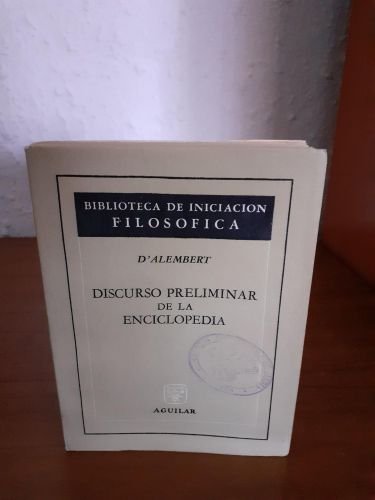 Portada del libro de Discurso preliminar de la enciclopedia