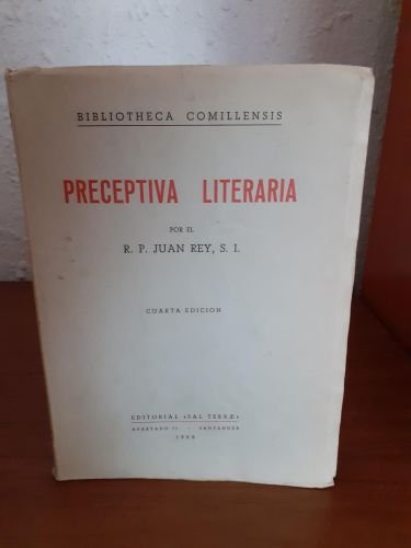 Portada del libro de Preceptiva literaria