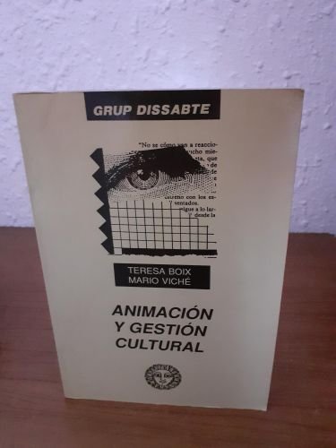 Portada del libro de Animación y gestión cultural