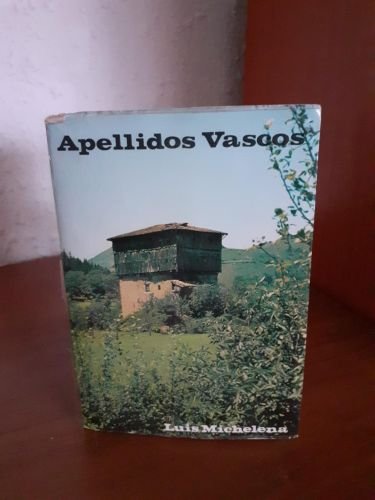 Portada del libro de Apellidos vascos