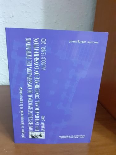 Portada del libro de Principios de Restauración en la nueva Europa, conferencia internacional de conservación del patrimonio
