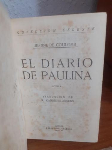 Portada del libro de El diario de Paulina