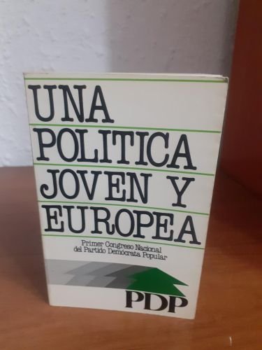 Portada del libro de Política joven y europea, una