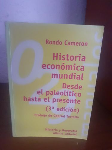 Portada del libro de Historia económica mundial, desde el paleolítico hasta el presente