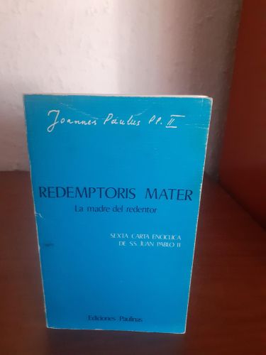 Portada del libro de Redemptoris mater. La madre del redentor