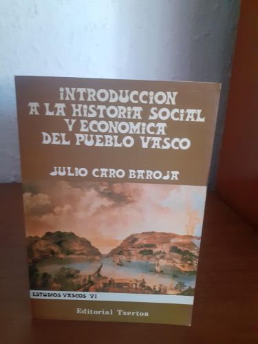 Portada del libro de Introducción a la historia social y económica del pueblo vasco