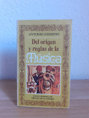 Portada del libro de DEL ORIGEN Y REGLAS DE LA MUSICA