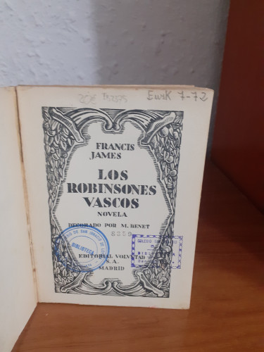 Portada del libro de ROBINSONES VASCOS, LOS