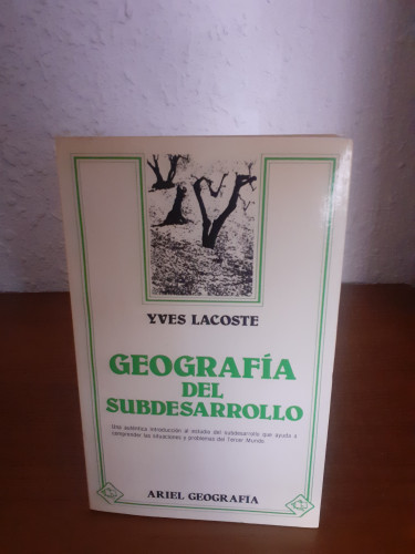 Portada del libro de GEOGRAFIA DEL SUBDESARROLLO