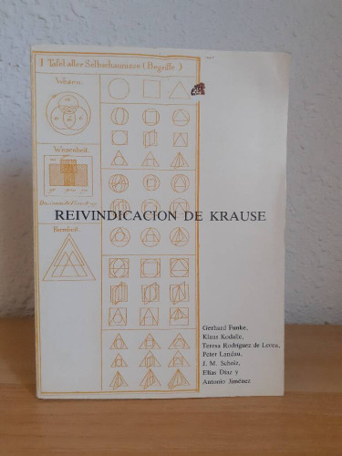 Portada del libro de REIVINDICACION DE KRAUSE