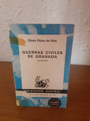 Portada del libro de GUERRAS CIVILES DE GRANADA SELECCION