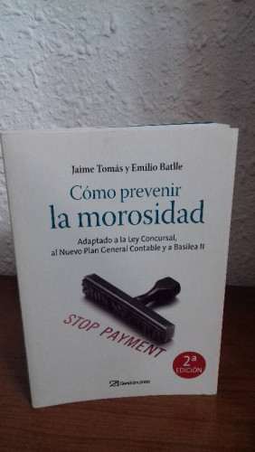 Portada del libro de COMO PREVENIR LA MOROSIDAD