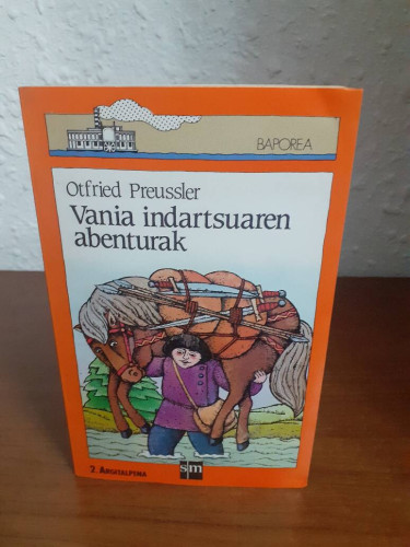 Portada del libro de VANIA INDARTSUAREN ABENTURAK