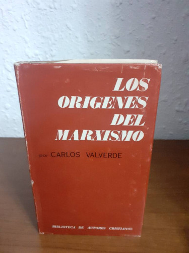 Portada del libro de ORIGENES DEL MARXISMO, LOS