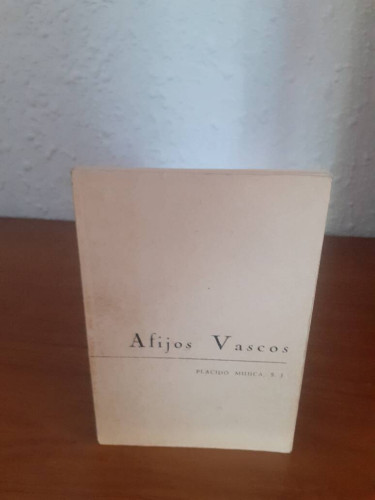 Portada del libro de AFIJOS VASCOS