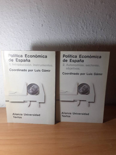 Portada del libro de POLITICA ECONOMICA DE ESPAÑA // 2 TOMOS