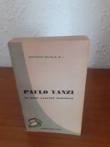 Portada del libro de PAULO YANZI TA BERE LAGUNEN BERTSOAK