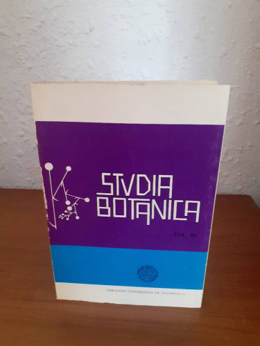 Portada del libro de STUDIA BOTANICA VOL III