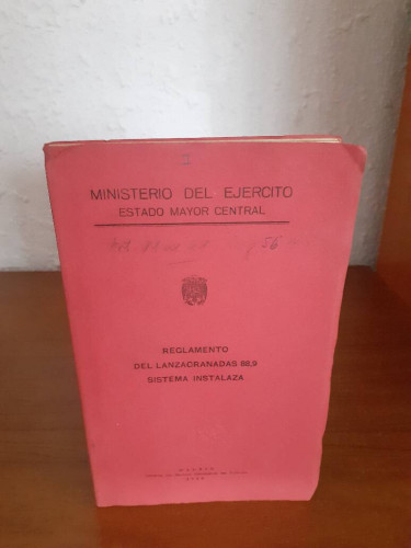 Portada del libro de REGLAMENTO DEL LANZAGRANDAS 88,9 SISTEMA INSTALAZA