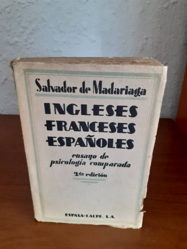Portada del libro de INGLESES FRANCESES ESPAÑOLES ENSAYO DE PSICOLOGIA COMPARADA