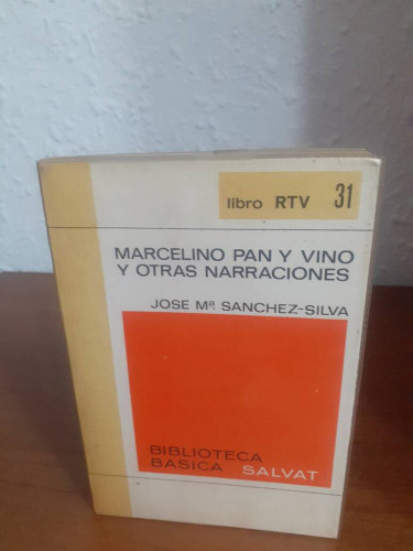 Portada del libro de MARCELINO PAN Y VINO Y OTRAS NARRACIONES