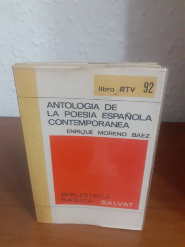 Portada del libro de ANTOLOGIA DE LA POESIA ESPAÑOLA CONTEMPORANEA