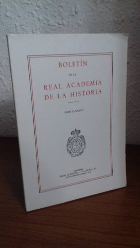 Portada del libro de BOLETIN DE LA REAL ACADEMIA DE LA HISTORIA TOMO CLXXXVII CUADERNO III